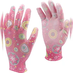 TRIZERATOP Arbeitshandschuhe, Gartenhandschuhe, Polyester, PU-beschichtetGr. 9/L