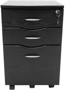 Techni Mobili Rolling Storage and File Cabinet, Espresso