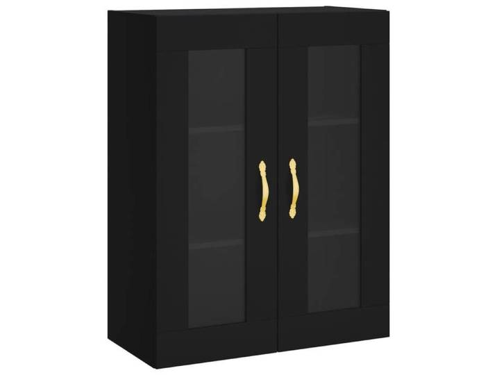 Luxueux Best*Armoire Montage mural - Meuble Étagère pour rangement de cuisine/salon - noir 69 5x34x90 cm 401250