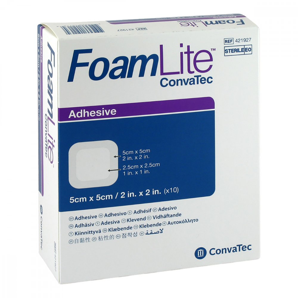 ConvaTec (Germany) GmbH Foam Lite Convatec adhäsiv Pu-schaumverb.5x5 cm 13747255