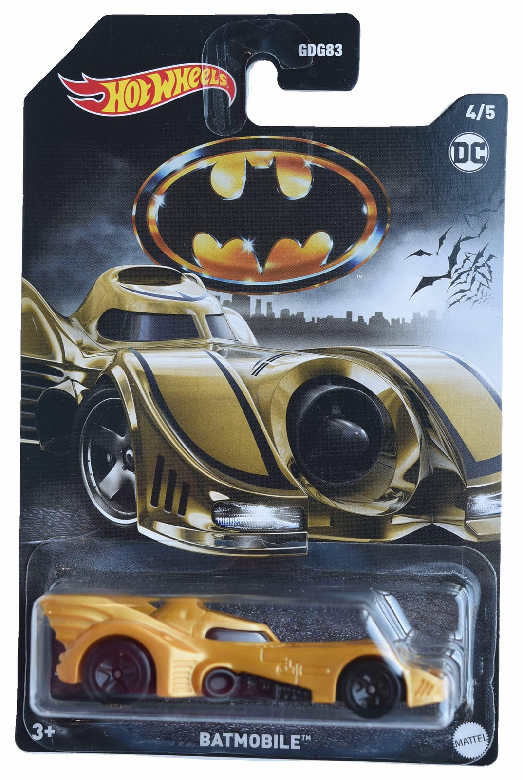 Hot Wheels HLK47 Speelgoedauto's, 3 stuks, geel