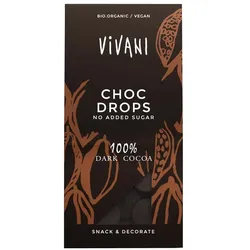 Schokoladendrops - Choc Crops 100% Cacao 100g