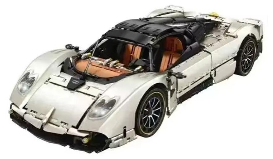 Utopia C10 Speed-Supercar - Klemmbaustein-Bausatz - 4688 Teile - Technik-MOC - ABS-Kunststoff - Kleine Bausteine - Mit Anleitung