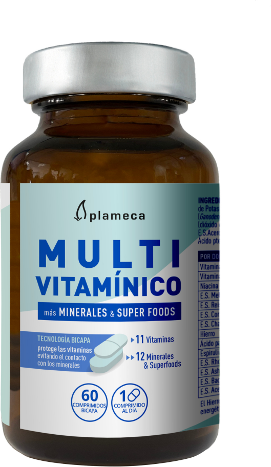 Plameca Multivitaminico 60 Comprimidos Bicapa
