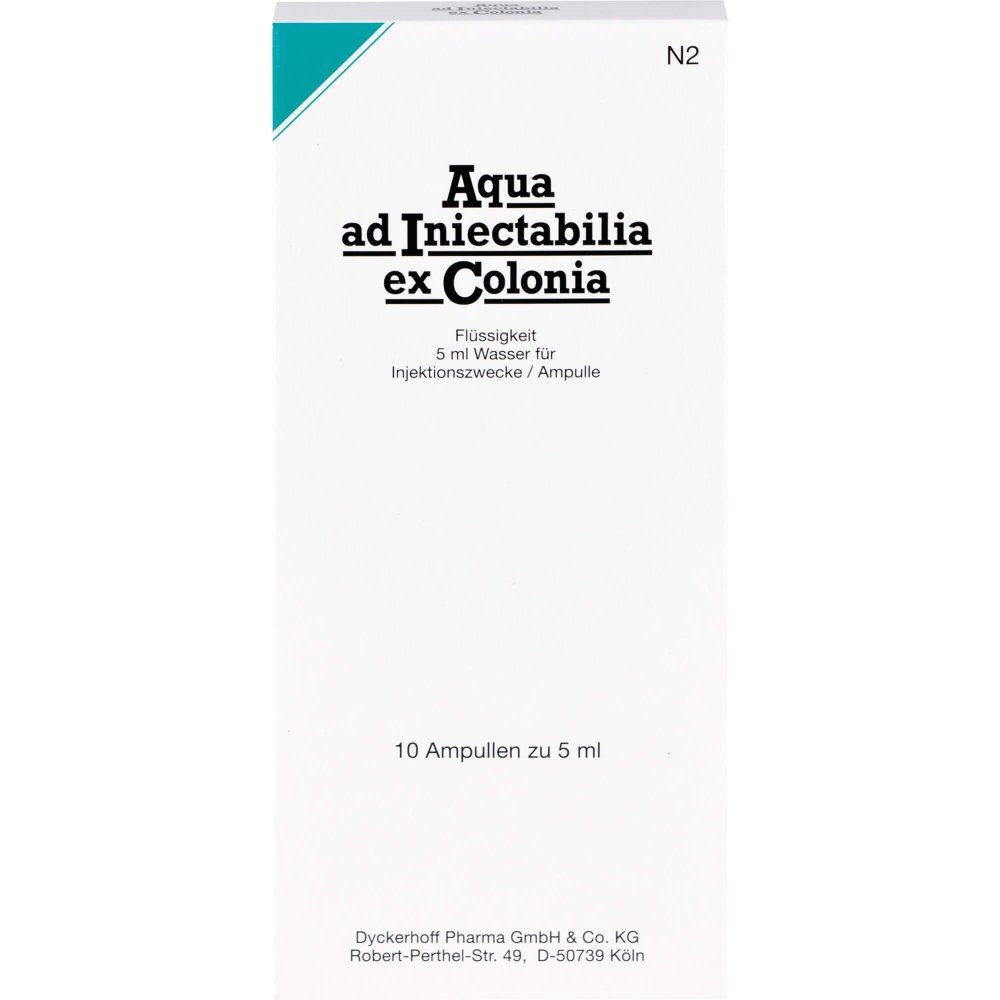 Dyckerhoff Pharma GmbH & Co.KG Aqua Ad Iniectabilia ex Colonia Ampullen 01806372
