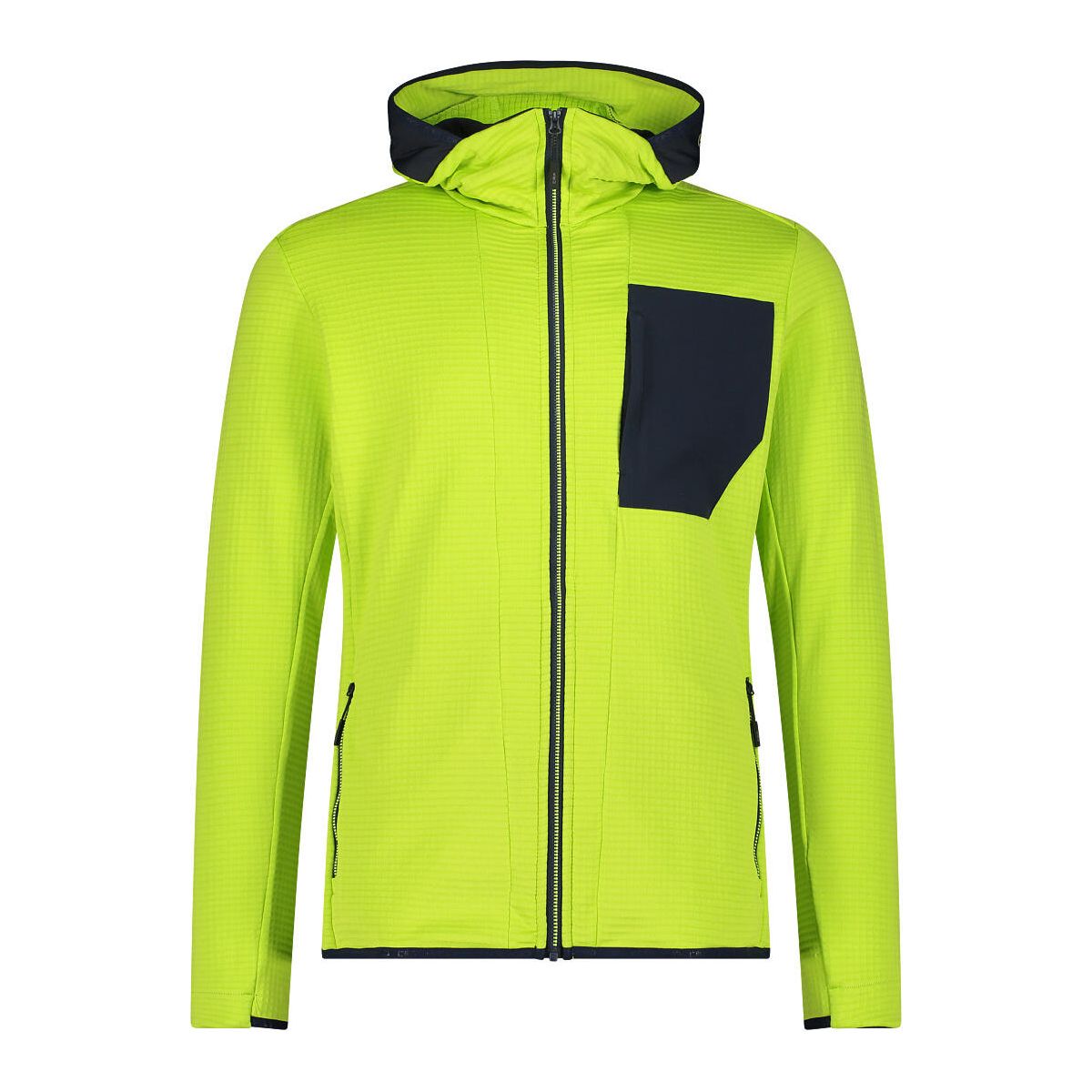 CMP MAN Jacket FIX Hood lime (E336) 52 34G7607-E336-52