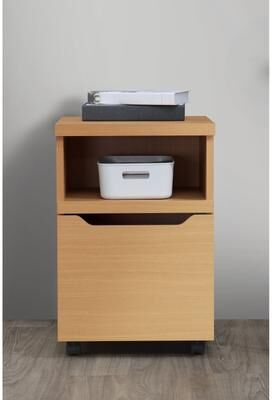 Office Star Products OSP Denmark Rolling File with Drawers and Casters