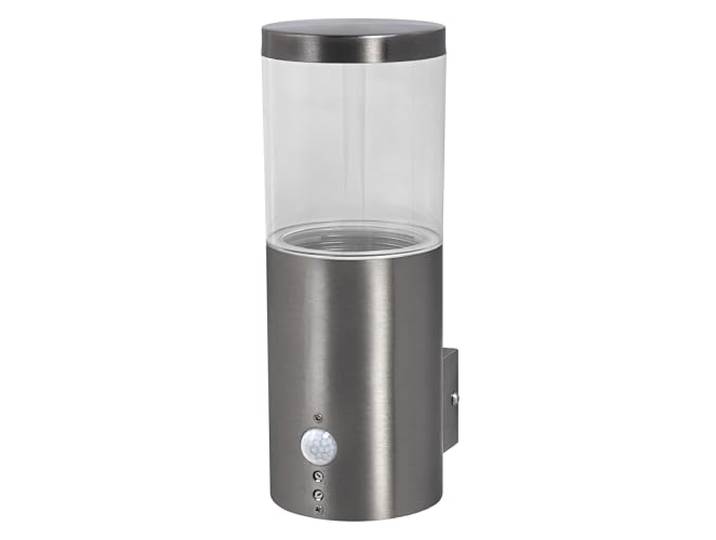 LEDVANCE ENDURA CLASSIC EBRO WALL SEN Außenleuchte, Wandleuchte, Edelstahl, einfache & schnelle Installation, IP44 Schutzklasse, Bewegungsmelder, Tageslichtsensor, flexible Anwendung im Außenbereich