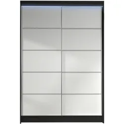 SCHWEBETÜRENSCHRANK Lino IV mit RGB LED Beleuchtung