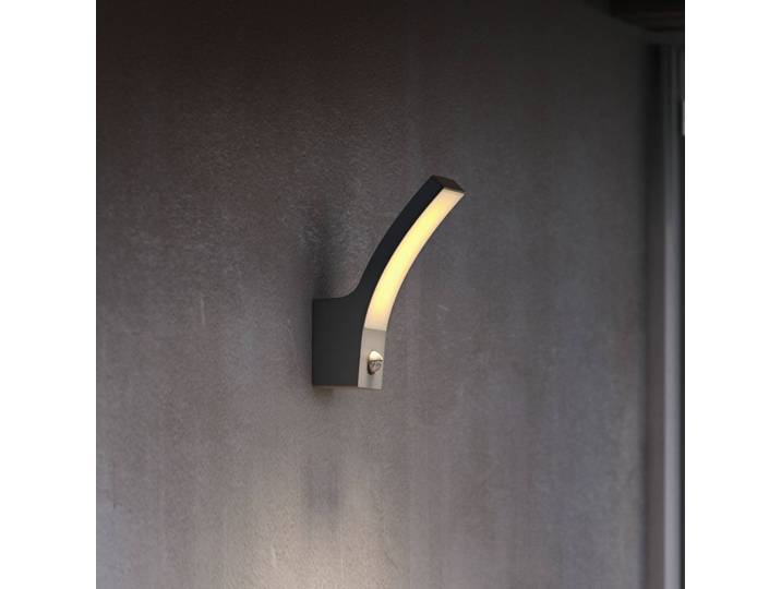 Philips Aussenwandleuchte mit Bewegungsmelder Splay, schwarz, Aluminium, Modern