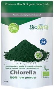 Biotona Chlorella Crua Em Pó Bio 200g