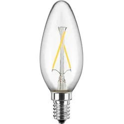 HWH LED Filament Kerzenform, E14, 2.5W 2700K 250lm, Glas klar BLU-49056