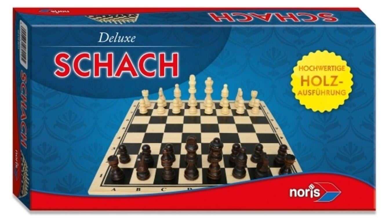 Noris Spiele Deluxe houten schaakspel