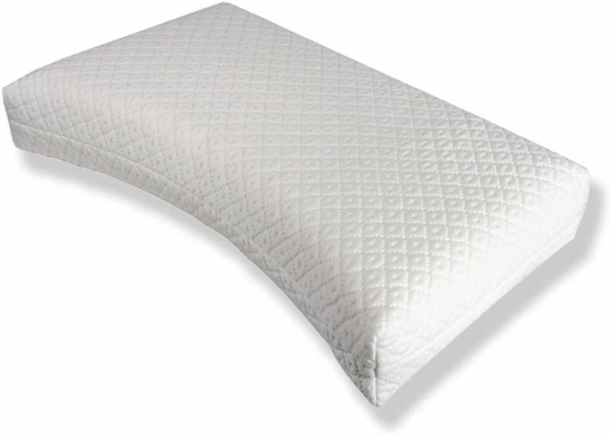 Wit Latex Kussen met Vormvaste Kern voor Neksteun en Comfortabel Slapen, Hoogte: 13 cm