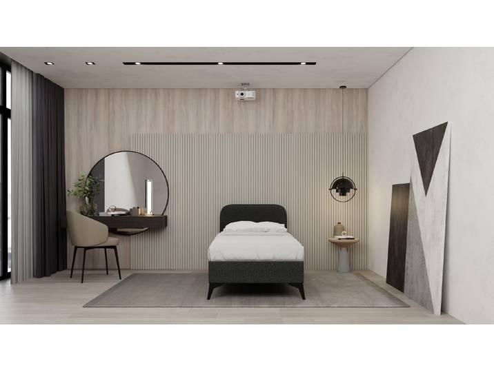 Homesy Polsterbett MAVILO Elegantes und modernes Polsterbett 120cm 100cm 90cm