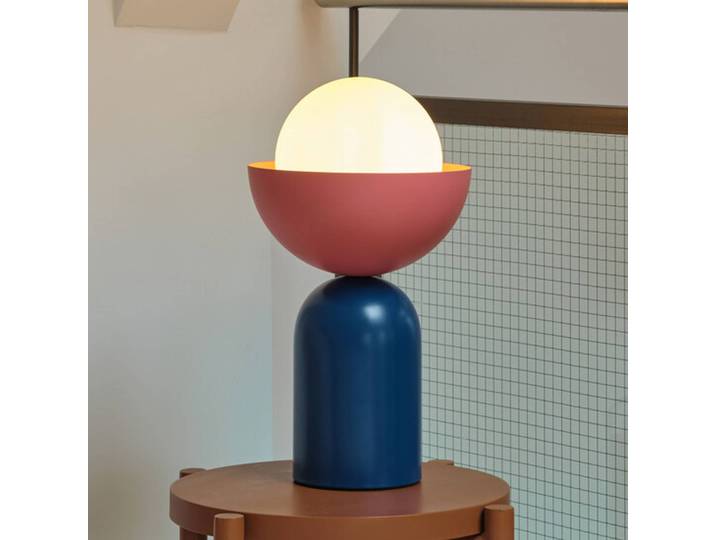 OSRAM Tischlampe Decor Bowl, blau, für Wohn- / Esszimmer, Metall, Modern, Tischlampe