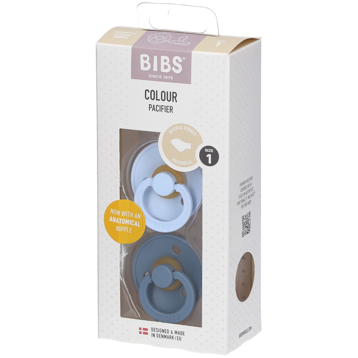 Bibs Fopspeen Anatomic Petrol - Blue 0-6 Maanden 2 St Sauger