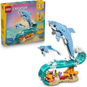 LEGO Creator 3in1 31385 Meerestiere: Wunderschöne Delfine, ab 9 Jahre, 542 Teile