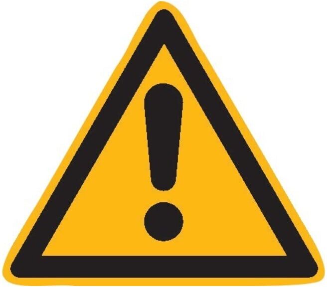 SafetyMarking Panneau de signalisation aluminium SL 200 mm Avertissement de danger ; wolk (11.0197)