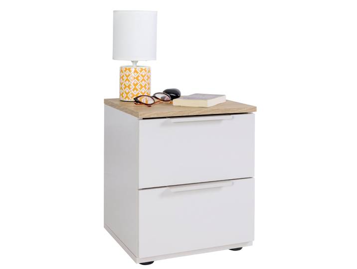 XORA Nachtkonsole MACCHIATO, Kaschmir, Holznachbildung