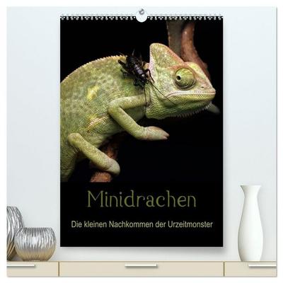 Minidrachen - Die kleinen Nachkommen der Urzeitmonster (hochwertiger Premium Wandkalender 2026 DIN A2 hoch), Kunstdruck in Hochglanz