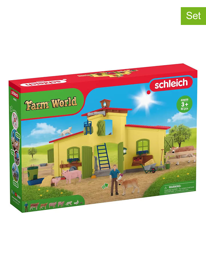 Schleich 92tlg. Spielset "Großer Stall - 42605" - ab 3 Jahren - onesize