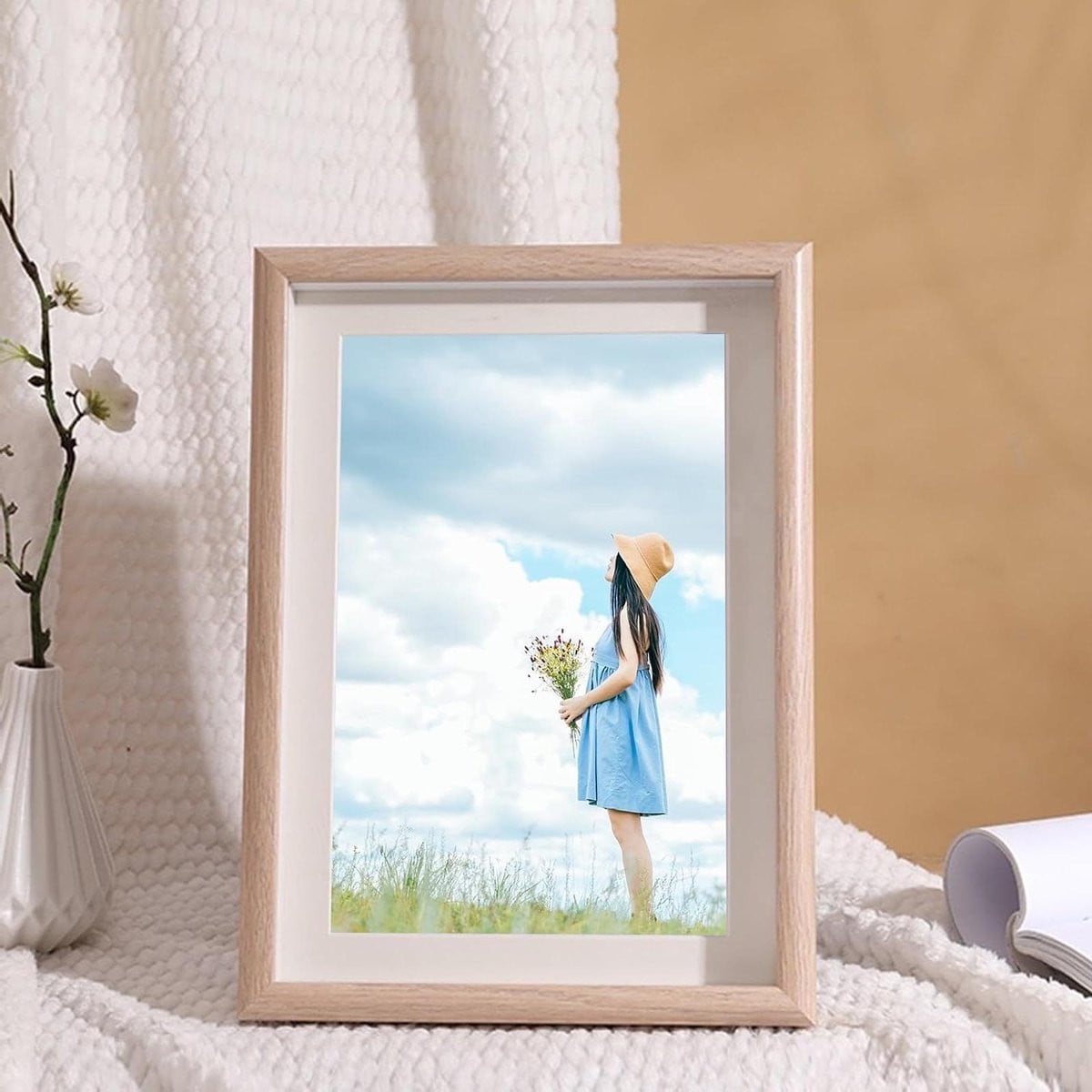 Houten fotolijst A3 - Tafelmodel - Houtkleur