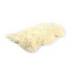 Schaffell naturweiß (B 90 cm) - B 90 cm