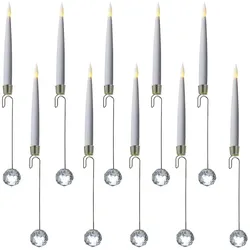MARELIDA LED Baumkerzen 10 Weihnachtskerzen Baumbeleuchtung kabellos Fernbedienung
