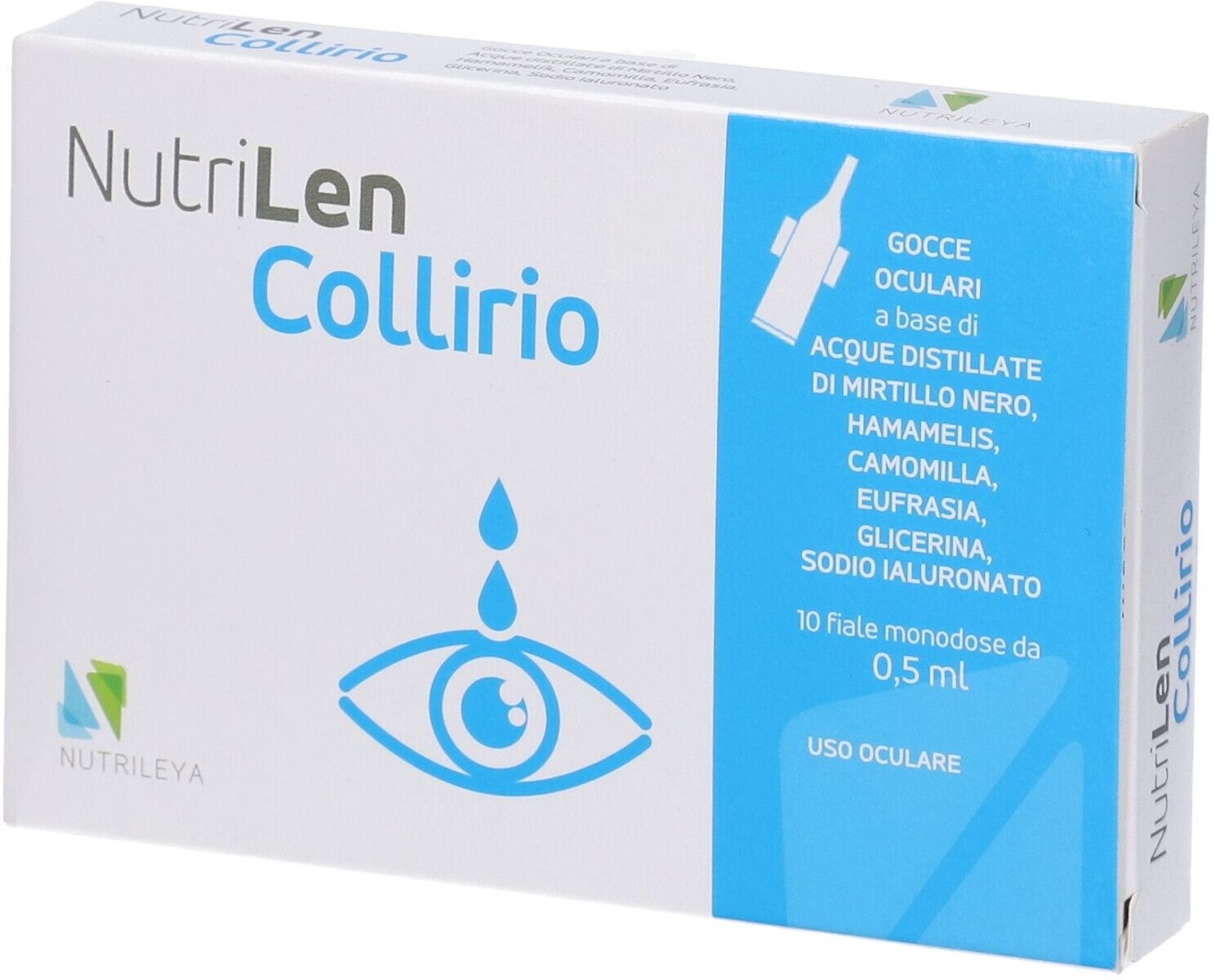NUTRILEYA Srl NutriLen Collirio, 10 fiale da 0,5 ml