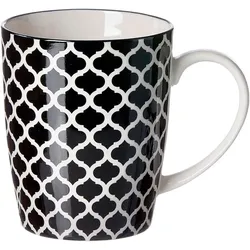 6er-Set Ritzenhoff & Breker Kaffeebecher Takeo Swing 350 ml Porzellan Schwarz