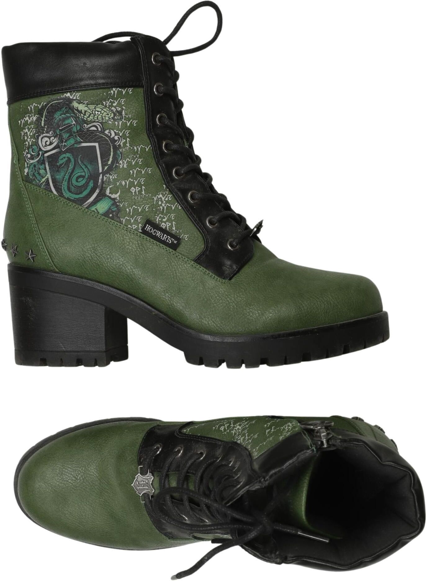EMP Damen Stiefelette, Grün, Gr. EU 41, Kunstleder - Second Hand