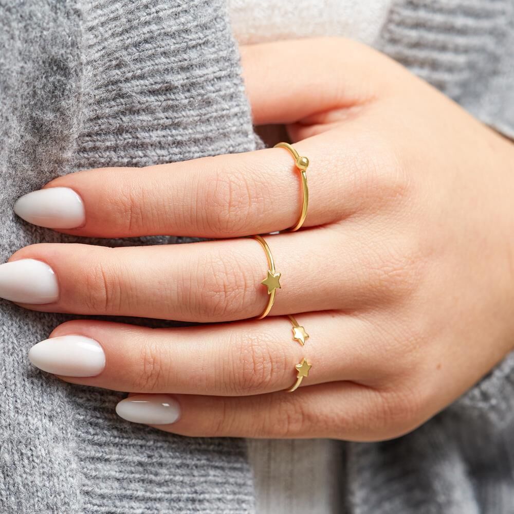 lanii Sternring aus vergoldetem Sterlingsilber