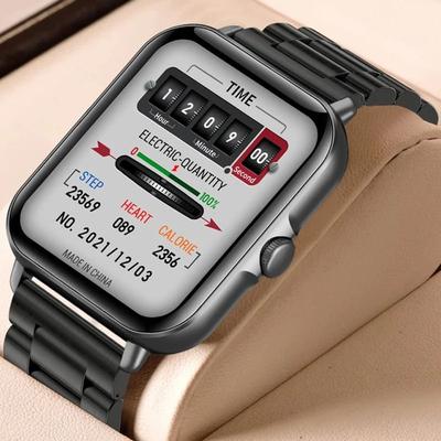 Uplift Essentials 2.01 Inch Smart Fitness Watch With Bluetooth Calling And Music Control black