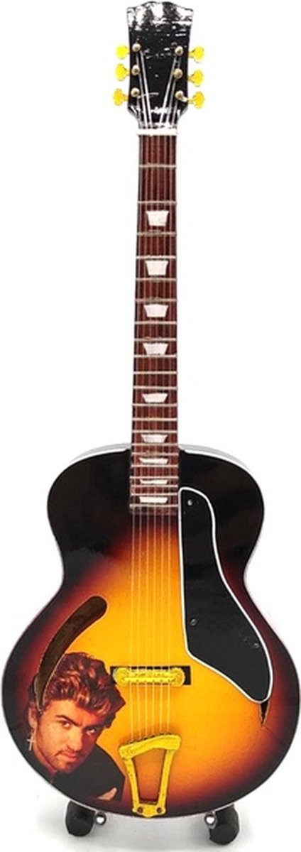 Miniature George Michael gitaar decoratie, 25 cm