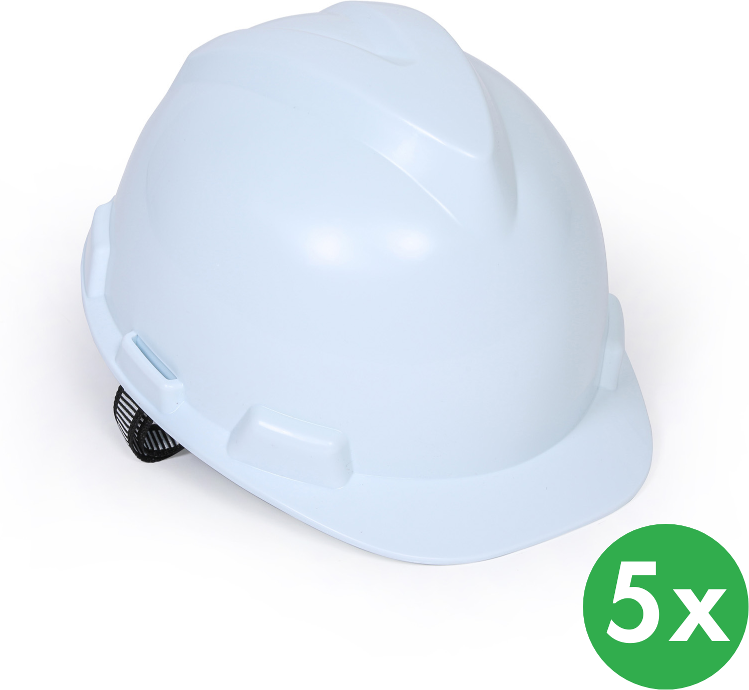 Tolsen Schutzhelm, 4-Punkt, 5er-Pack, weiß