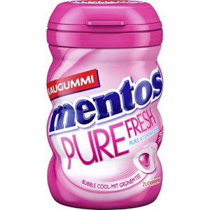 Mentos Kaugummis Pure Fresh, Bubble Cool, zuckerfrei, Dose mit 35 Dragees