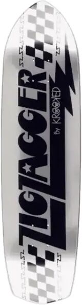 Skateboard Deck Krooked Zip Zagger (8.62" - Silver Foil)