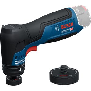 Bosch Schwingschleifer PRO GSS 12V-32, Akku, 12 V, 32 mm Ø, mit zwei Schleiftellern und Schaumstoffeinlage