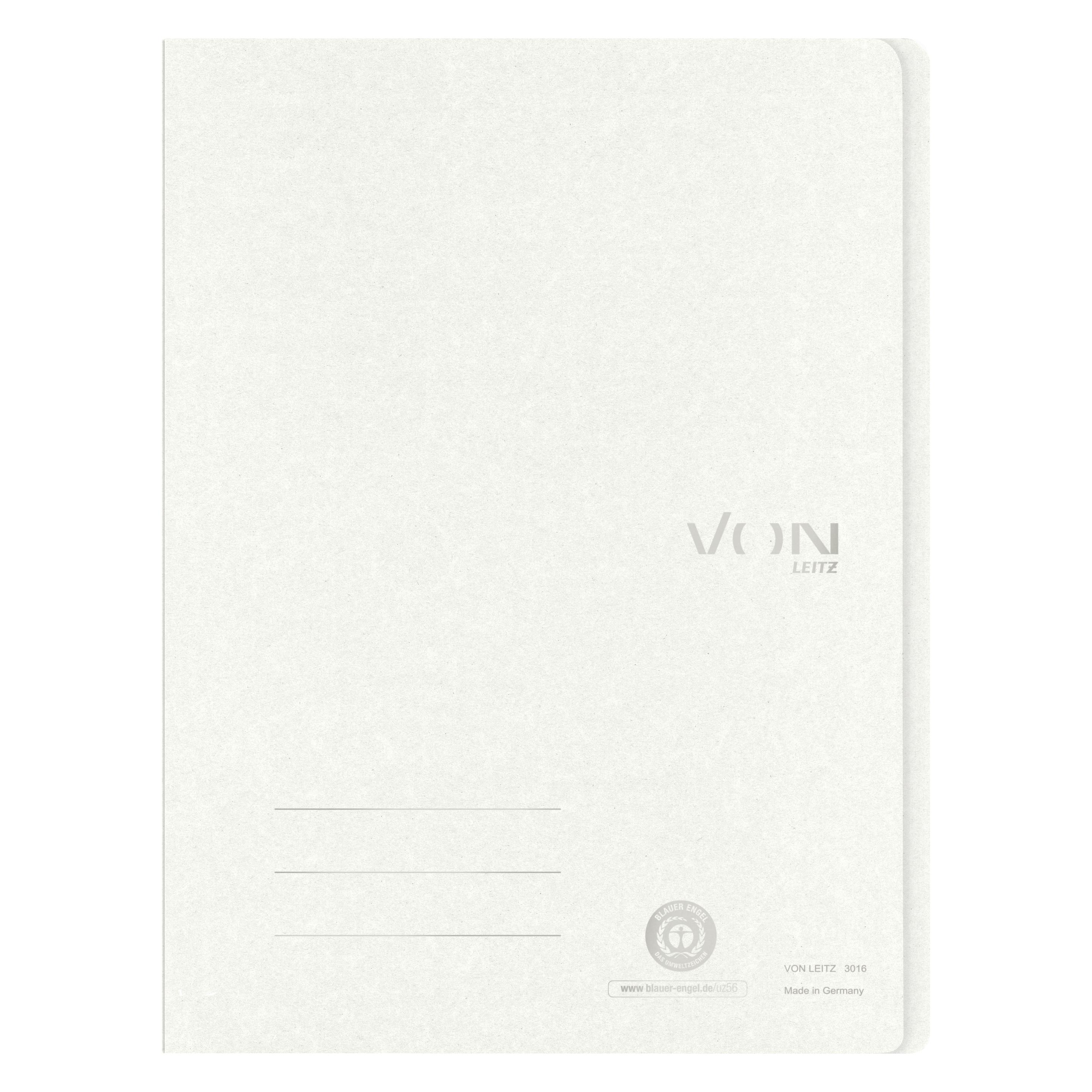 von Schnellhefter mit Heftmechanik, A4, Weiss (A4, 1x) (3016-00-01)
