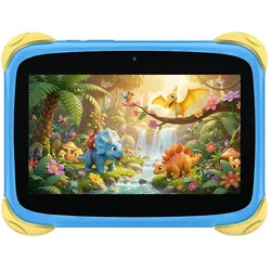 Blackview Link Mini Kids (Wi-Fi - 7" - 32 Go, 3 Go RAM) (7", 32 GB, Brave Blue), Tablet, Blau