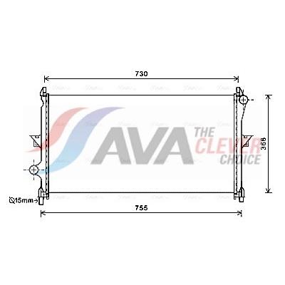 AVA CLEVER CHOICE Kühler, Motorkühlung cn2278 für Peugeot