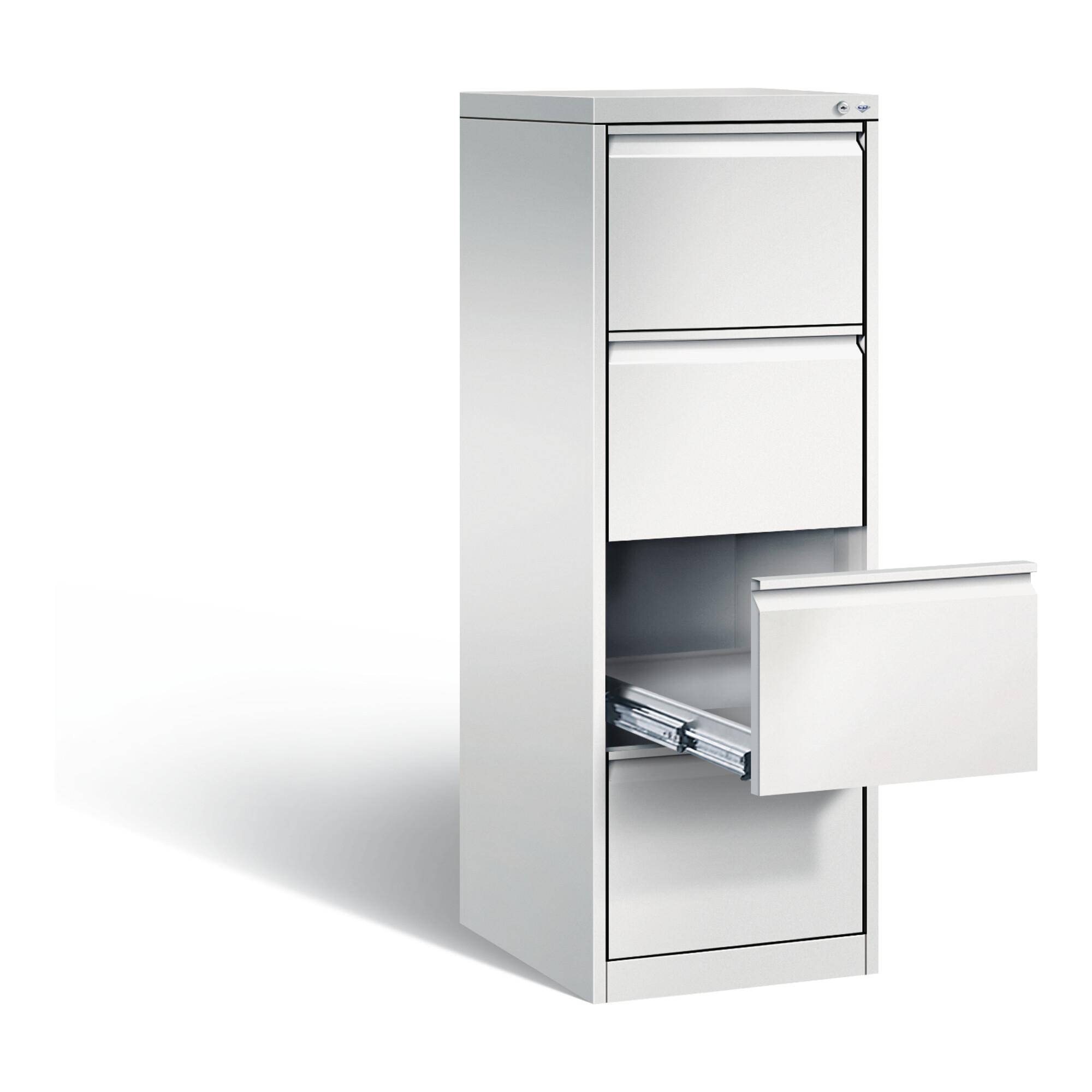 C+P Karteischrank Acurado, H1357xB433xT590mm, Front Lichtgrau, Korpus Lichtgrau (12434-321) ; C + P Möbelsysteme (12434-321|S10000)