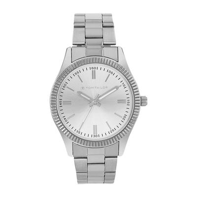 Quarzuhr TOM TAILOR, silber (silberfarben), Armbanduhren, Herren, Quarzuhr, Armbanduhr, Herrenuhr, Edelstahlarmband, analog