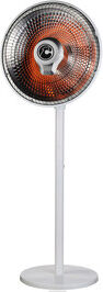 dechome 70184 Stufa Elettrica Al Carbonio A Piantana Potenza 1000 Watt Oscillante Colore Bianco - 70184