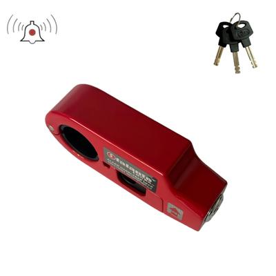 Anti Theft Motorcycle Handlebar Lock For Brake Grip Security red