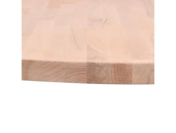 KTHLBRH Runde Tischplatte Buche 50 x 4 cm Massivholz, unbehandelt, glatte Oberfläche, leicht zu reinigen, für Bar oder Service