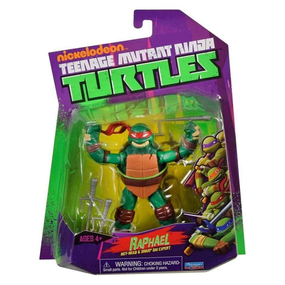 Playmates Teenage Mutant Ninja Turtles World of TMNT Actionfigur Raphael 11 cm (PLA83865)