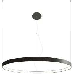 Hängelampe Pendelleuchte Wohnzimmerlampe rund LED Esszimmerleuchte Ring schwarz