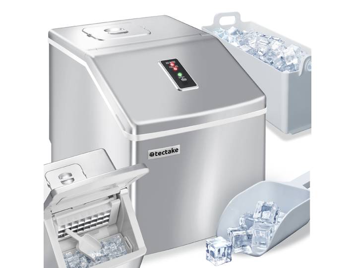 Eiswürfelmaschine für klare Eiswürfel - silber